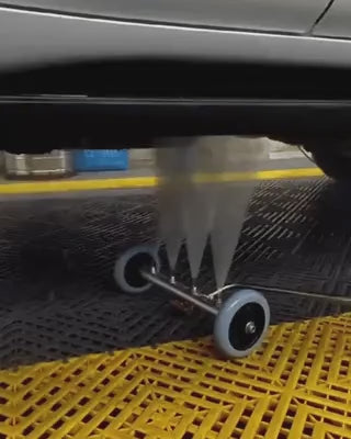 Precision-angle adjustable nozzle delivers targeted 4000 PSI water spray.