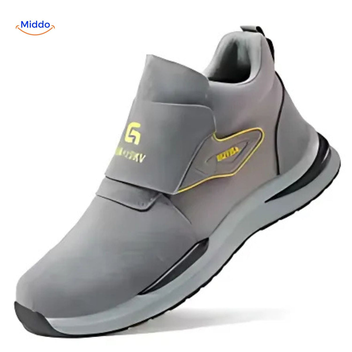 ProGuard safety work shoes with slip-resistant sole and lightweight steel toe construction.