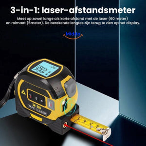 ProMeasure 3-in-1 digital laser tape measure front product view