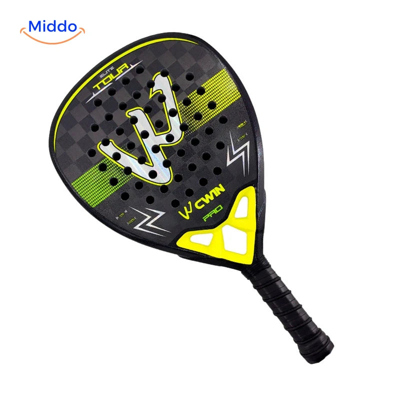 ProStrike™ 18K Carbon Padel Racket Set | For Advanced Players — Yellow