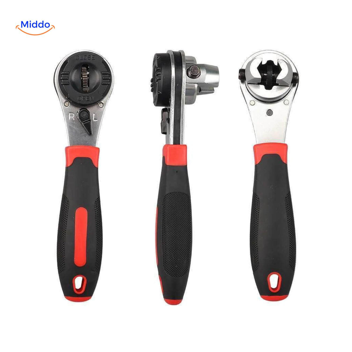 ProTool adjustable ratchet wrench set providing versatility for multiple job types.