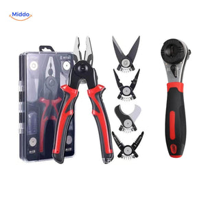 ProTool ratchet wrench with interchangeable head options for different applications.
