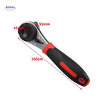 ProTool ratchet wrench with detailed dimensions for precision mechanical work.