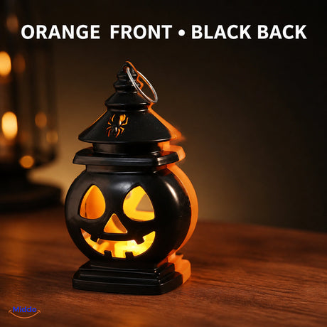 PumpkinGlow™ black reverse side with orange front edge visible