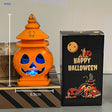 PumpkinGlow™ Castle — Multicolor handheld Halloween lantern