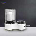PureFlow faucet with dual-section design and polished chrome finish.