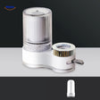 PureFlow faucet with transparent body showing internal chrome components.