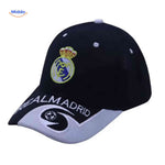 Real Madrid football cap with embroidered club logo.