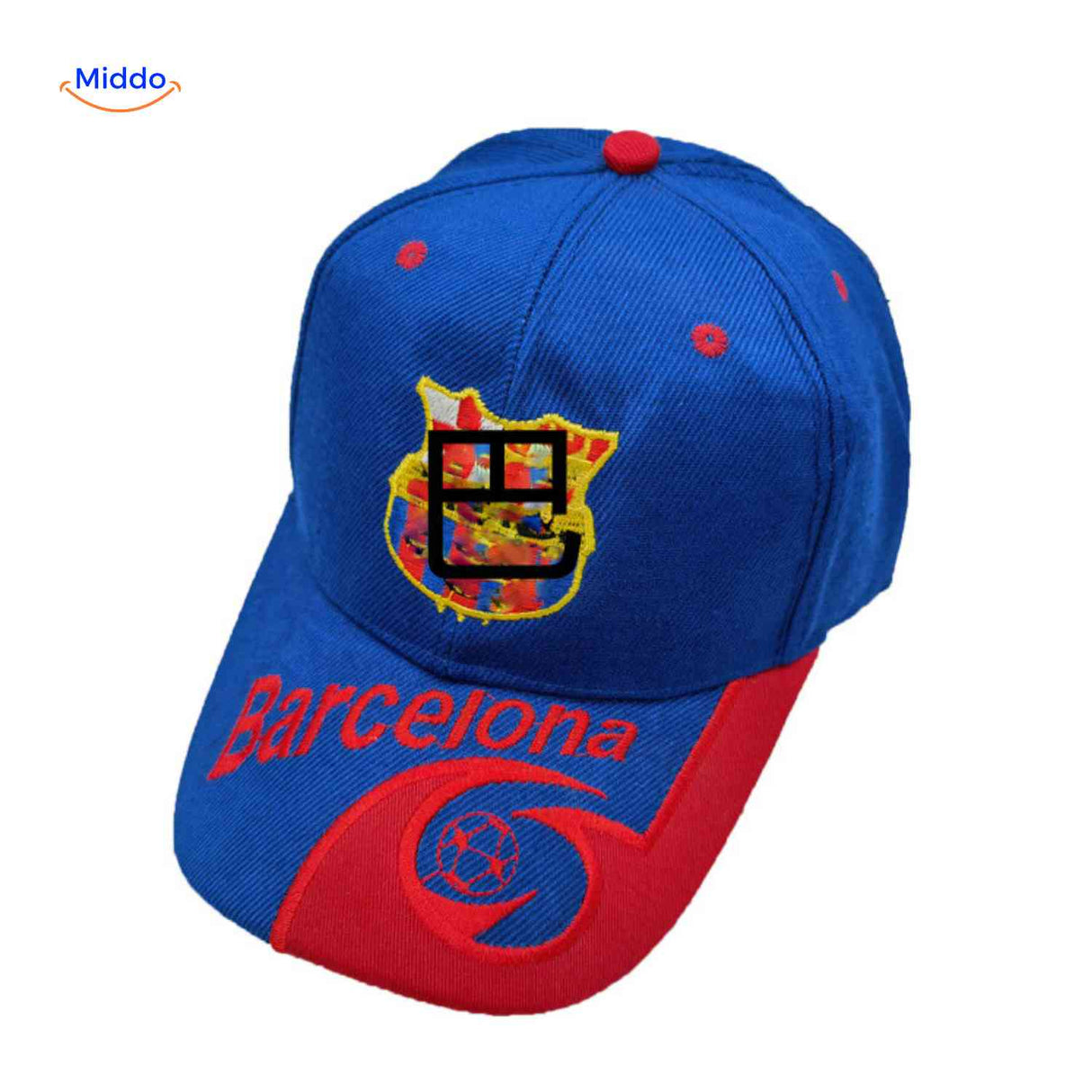Real Madrid white sports cap with embroidered club logo.