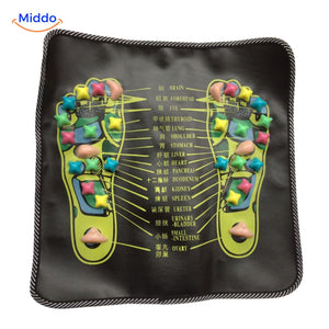 Reflexology chart displaying acupressure zones and corresponding health points.