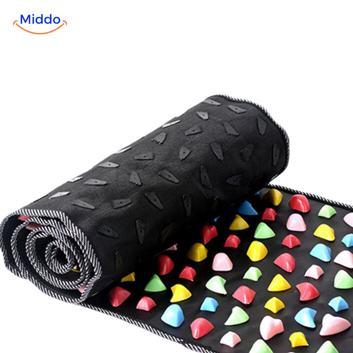 ReflexoStep mat showing combined health zones for complete foot reflexology.