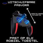GameFlex H10 gaming controller with retractable phone holder fitting all mobile sizes.