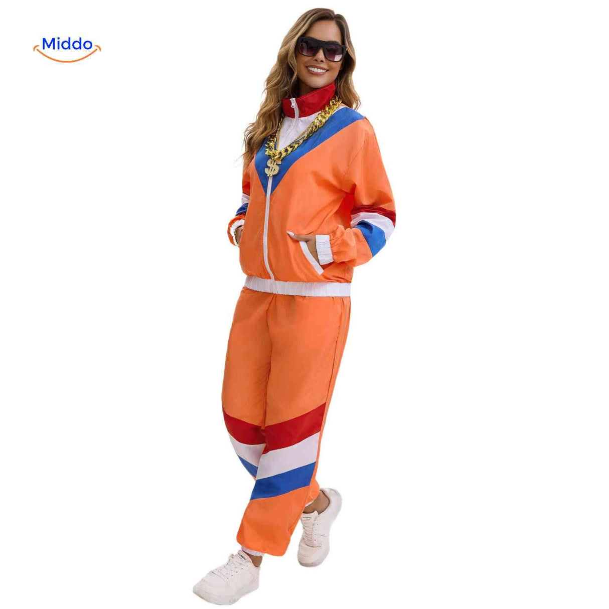 Retro tracksuit casual fit design for everyday comfort.