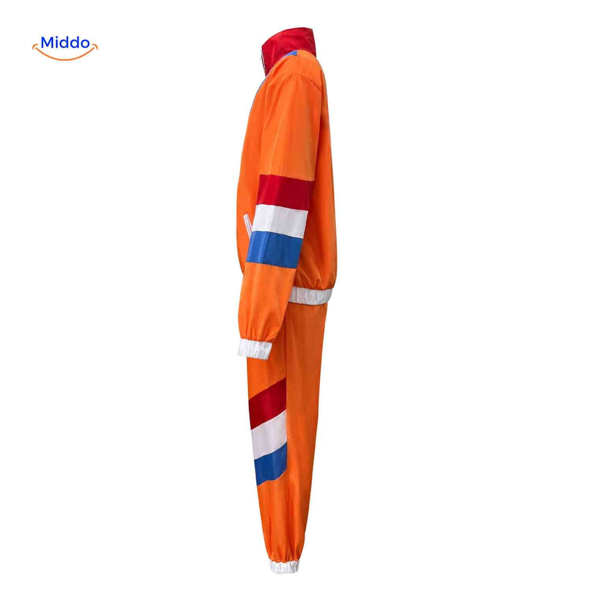 Complete 80s retro tracksuit set with all pieces.