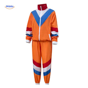 Modern 80s retro tracksuit in contemporary styling.