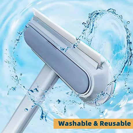 Washable and reusable pet hair remover brush for sustainable home cleaning.