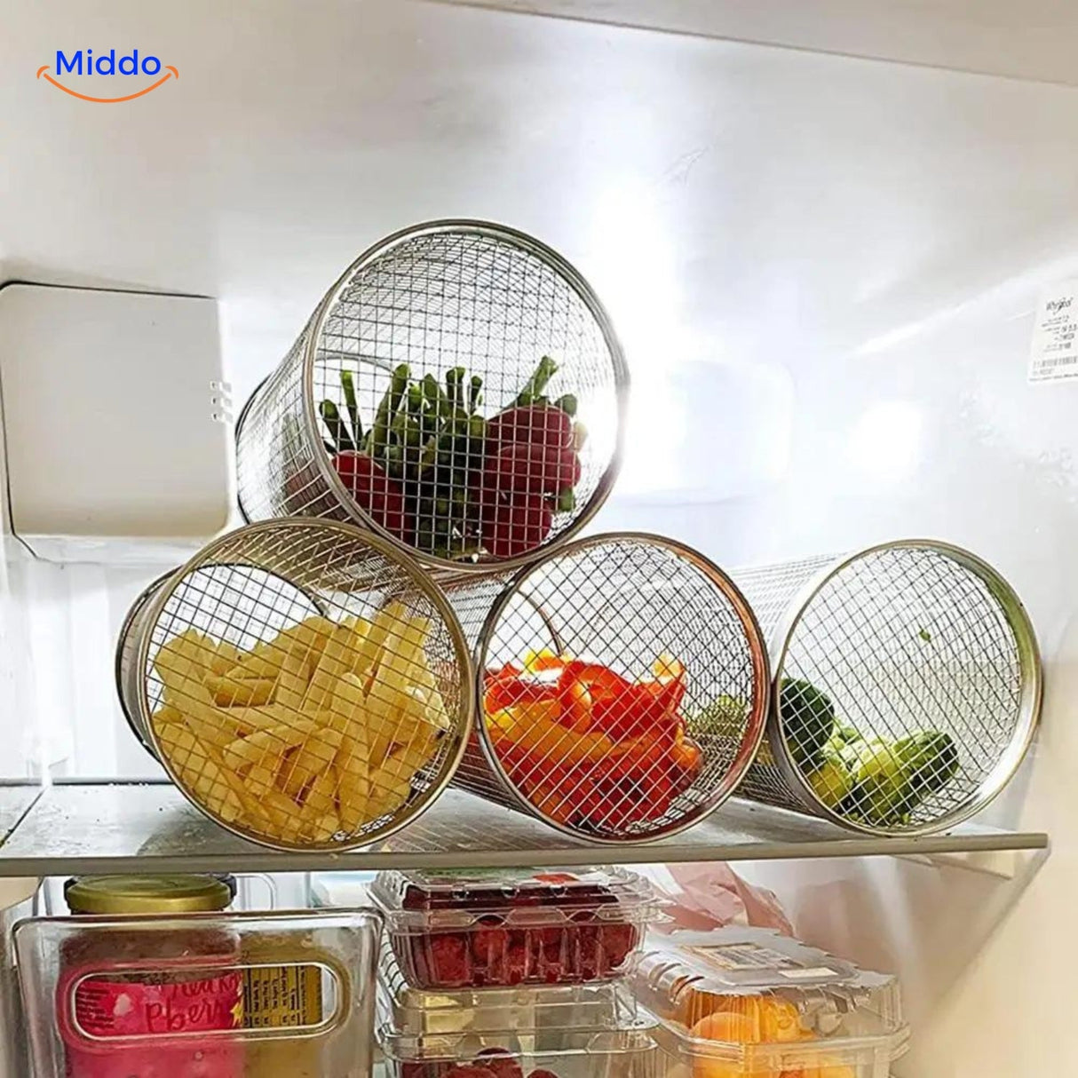 RollingGrill grill basket features premium stainless steel construction for durability.