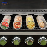 RollingGrill grill basket ensures uniform cooking across all food items on the grate.