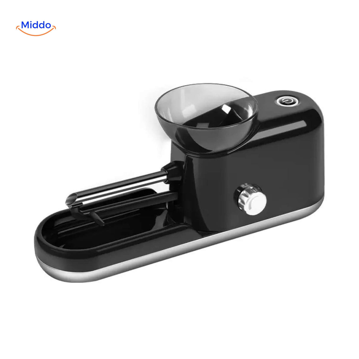 RollMaster automatic cigarette machine in sleek black color with full specs.