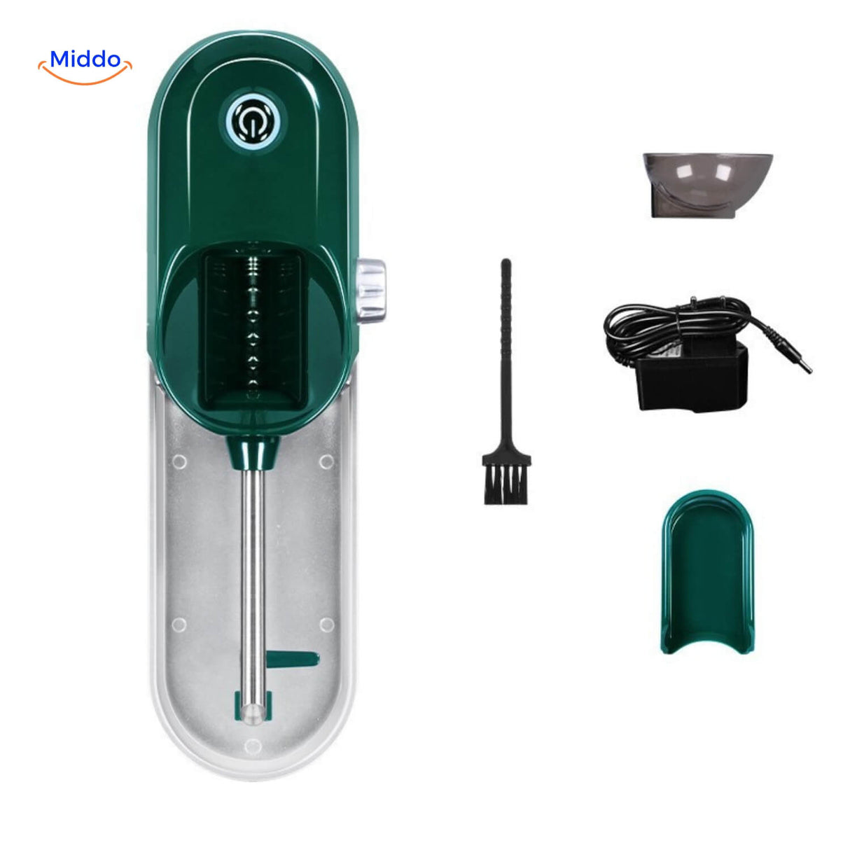 RollMaster automatic cigarette machine with included rolling tubes and tools.