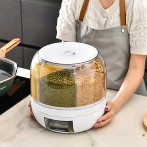 360° Rotating Grain Dispenser | Organized & Space-Saving Kitchen Storage