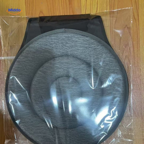 Blue hexagon-patterned rotating seat cushion for health.