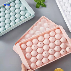 FrostSphere 33-sphere ice mold set produces perfectly round ice every time.