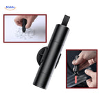Safekey emergency tool makes every car ride safer with window breaker and seatbelt cutter.