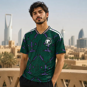 Saudi Arabia 2026 World Cup supporter jersey in national green.