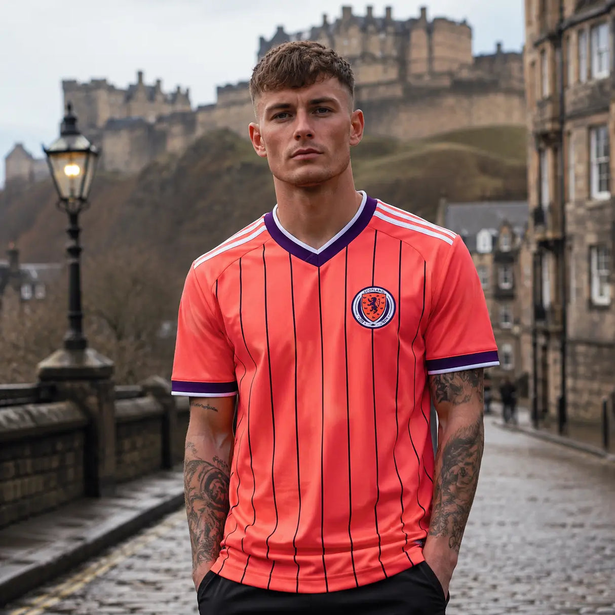 Scotland World Cup jersey in traditional red national colors.