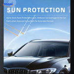Nano crystal car coating demonstrates scratch resistance protecting paint from swirl marks and minor abrasions