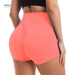 Orange fitted shaping shorts with ion fiber for maximum body contouring and support.