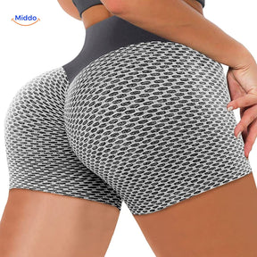 White seamless shaping shorts with ion fiber texture for invisible under-clothing wear.