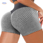 White seamless shaping shorts with ion fiber texture for invisible under-clothing wear.