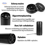 Sharp grinding blades and integrated holder for precision results