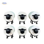 SheepRoll set of 6 sheep holders in multiple colors, practical bathroom storage bundle.