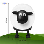 SheepRoll holder showing cute sheep head design, 16x8cm compact bathroom storage.