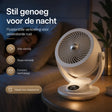 Silent fan quiet enough for uninterrupted nighttime sleep.