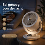 Silent fan quiet enough for uninterrupted nighttime sleep.