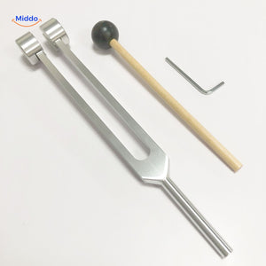 Silver round head tuning fork, 24.5cm therapeutic healing fork.