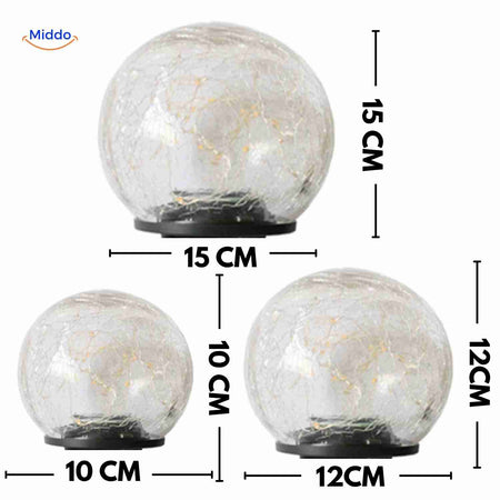 LED globe lamp size and dimension specifications overview.