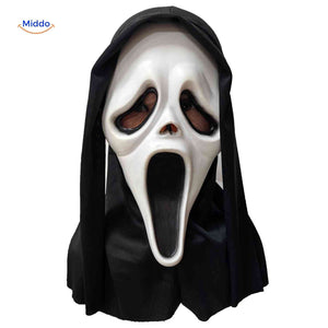 Skullora horror mask with open mouth scream design for Halloween.