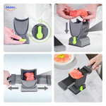 Slicora complete set includes all accessories for versatile meat cutting applications.
