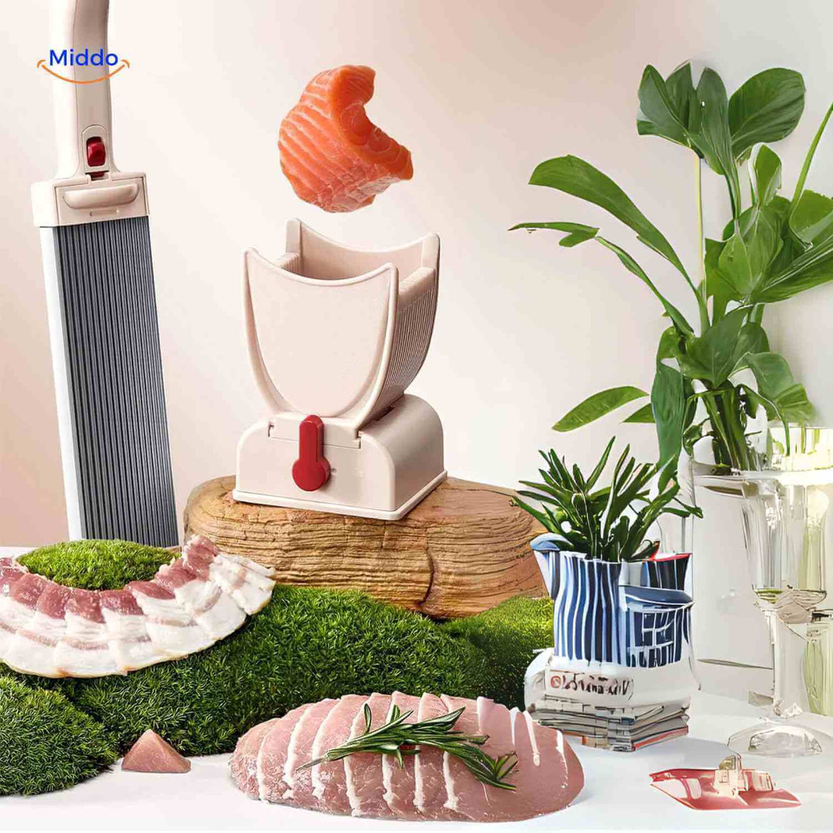 Slicora meat and fish slicer is a multifunctional kitchen accessory for home cooking.