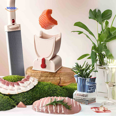 Slicora meat and fish slicer is a multifunctional kitchen accessory for home cooking.