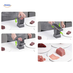 Slicora in action shows the slicing process creating perfect thin consistent slices.