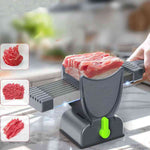 Slicora produces perfect thin slices and minced meat with consistent precision results.