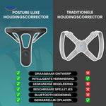 Comparison showing smart invisible posture corrector versus traditional posture support devices.