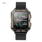 Steellink smartwatch with durable black protective case.