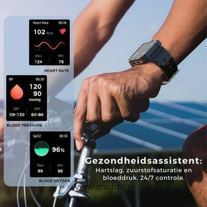 Smartwatch displaying comprehensive health monitoring capabilities.